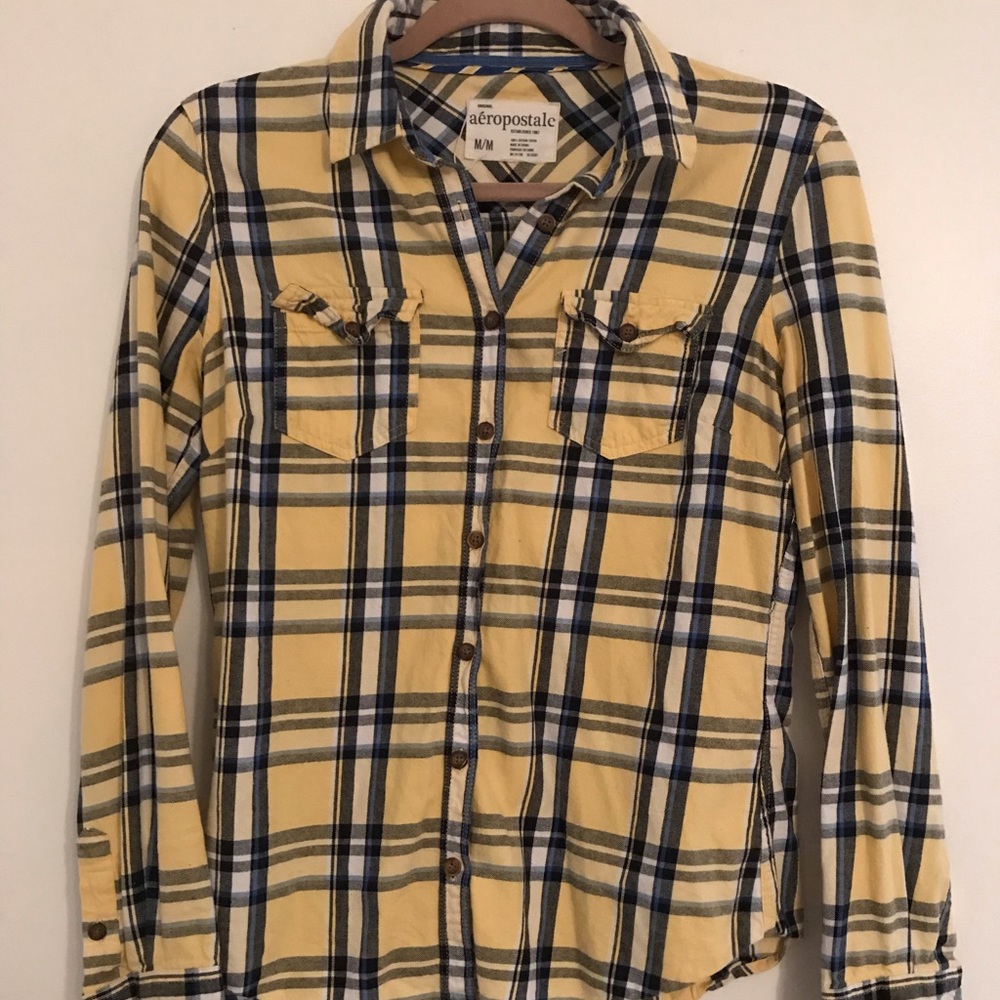 Yellow Flannel // Aeropostale